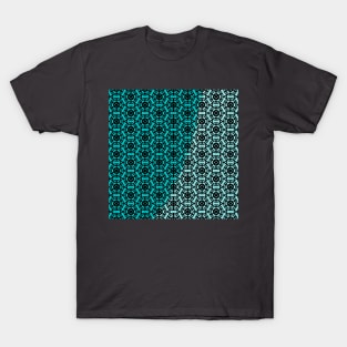 Floral pattern in teal T-Shirt